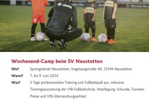 VfB Stuttgart Wochenend-Camp in Neustetten